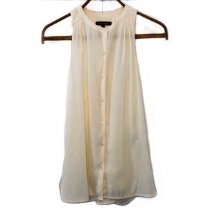 Banana Republic Tback cream blouse, xs